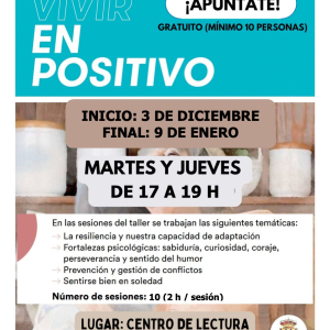 Taller de desarrollo personal "Vivir en positivo"